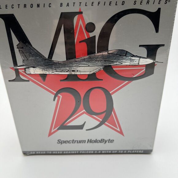 VINTAGE 1993 MiG-29 Spectrum Holobyte Computer Wargame PC Game Sealed New - Picture 2 of 15